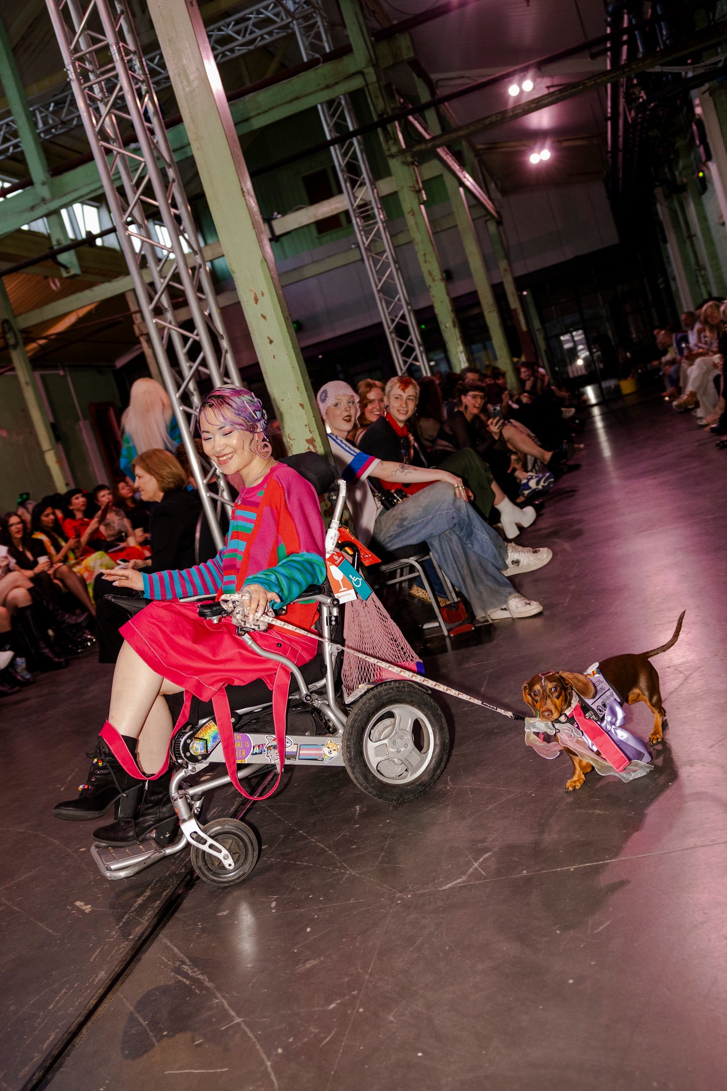 Wrap strap skirt Pink