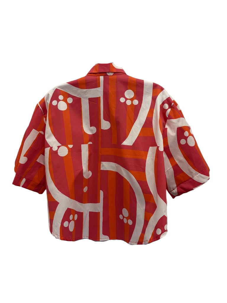 Crop Shirt Twin print