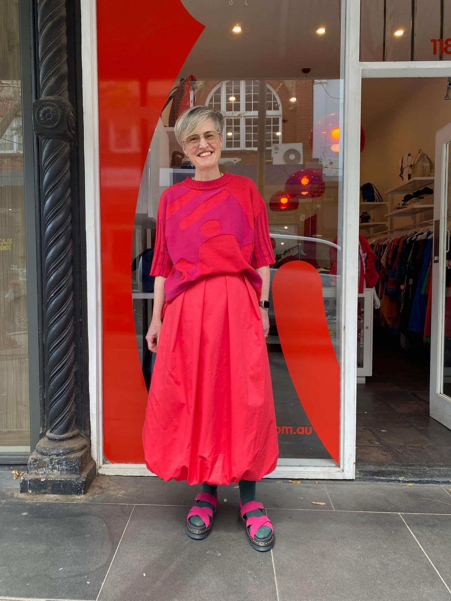 Sweetheart knit Fuchsia