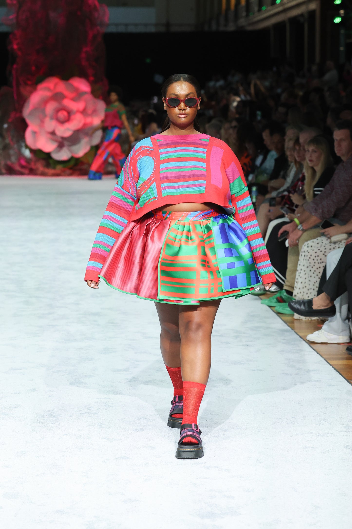 Pepp pleat crop skirt