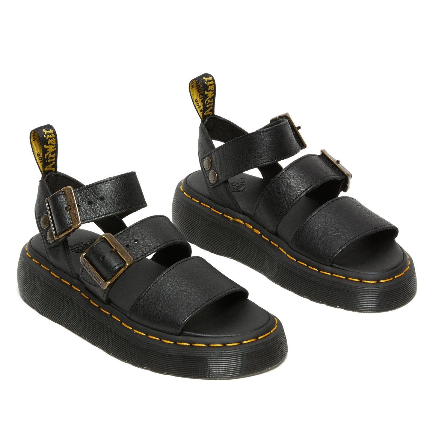 Gryphon Quad Black Dr Martens Sandal