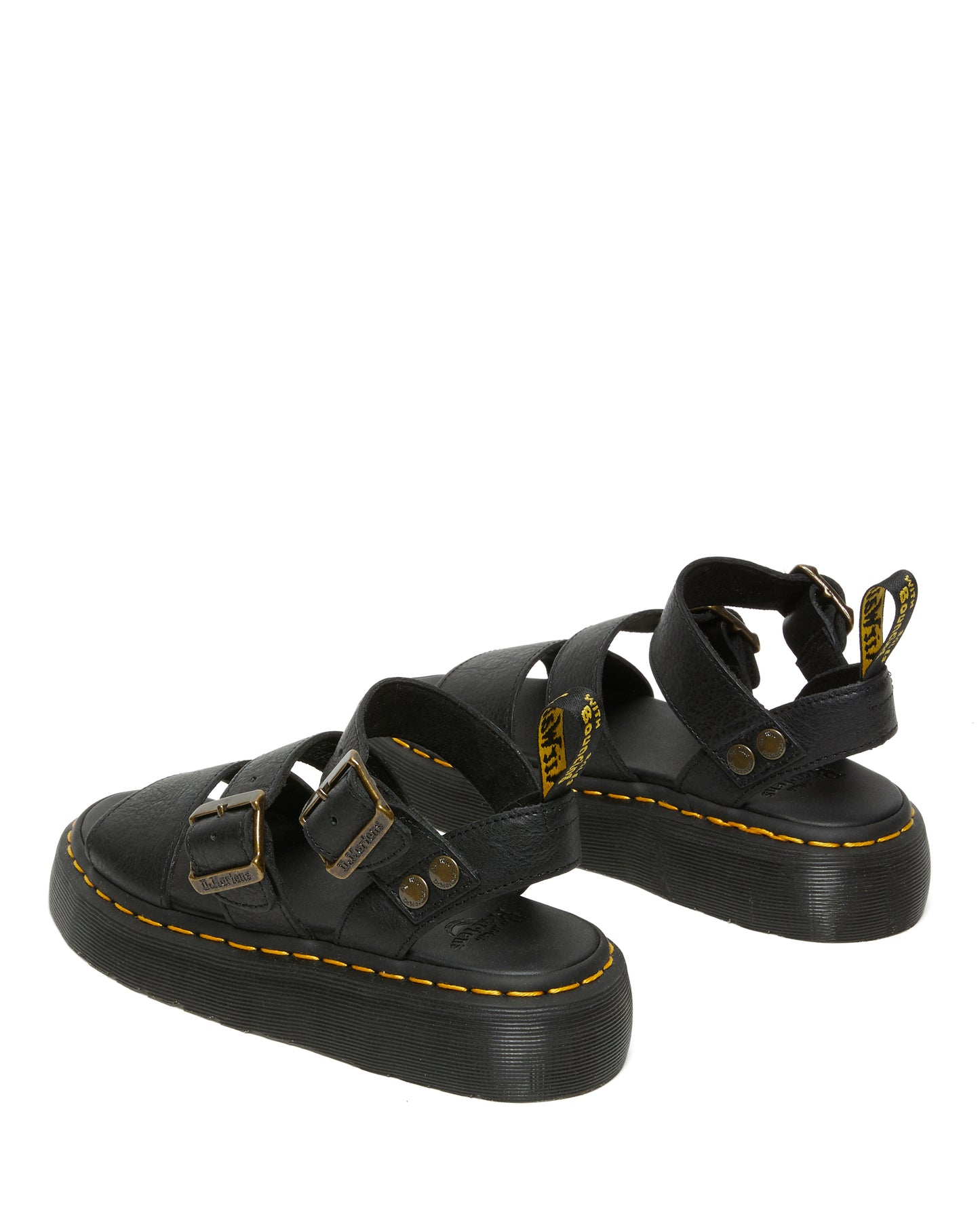 Gryphon Quad Black Dr Martens Sandal