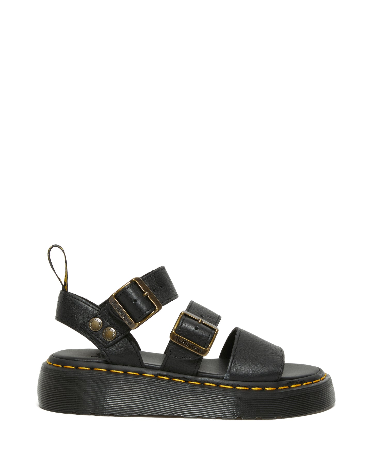 Gryphon Quad Black Dr Martens Sandal