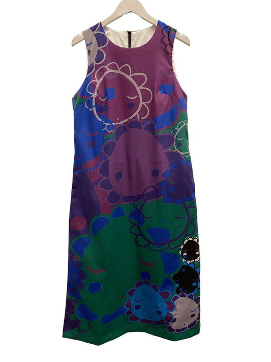 Singlet dress Purple flower face