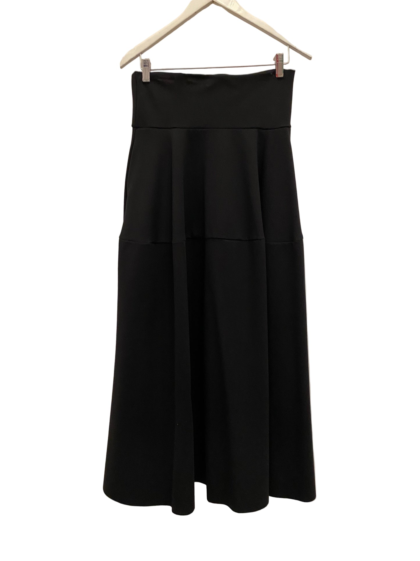Black ponte funnel skirt